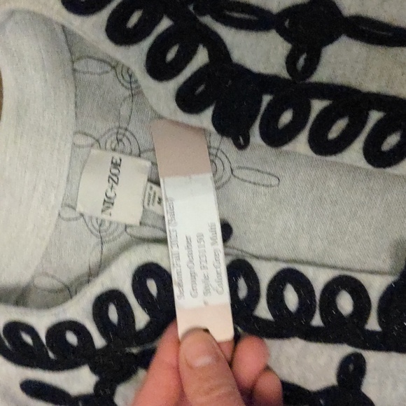 Nic + Zoe Romantic Soutache Knit Jacket - Picture 6 of 7